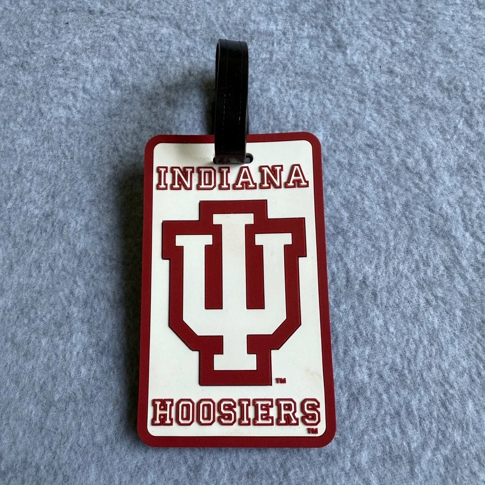 Indiana Hoosiers Luggage Bag Tag NCAA Collegiate Licensed Product Aminco Travel